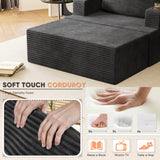 Homall Bean Bag Chaise Lounge Chair Indoor Cloud Couch Sofa Single Bed with Double Cup Holder for Bedroom