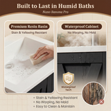 Homall 24'' Bathroom Vanity with Sink, Freestanding Bathroom Cabinet with 2 Door & 1 Drawer, Farmhouse Bathroom Vanity with Basin