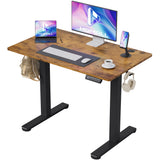 Homall Electric Standing Desk, Height Adjustable Desk with Memory Preset and Phone Stand, White