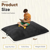Homall Adult Giant Togo Bean Bag Chair 3-in-1 Boneless Floor Lounge Bean Bag Chair with Corduroy Cover for Bedroom