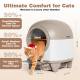 Homall Self-Cleaning Cat Litter Box with App Control, Safety Protection, WiFi, Automatic, Waste Bags