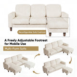 Homall Cloud Modular Sectional Sofa 3 Seat L-Shaped Cloud Oversized Sofa Couch for Living Room, Apartment and Small Space