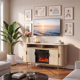 Homall Fireplace TV Stand for TVs up to 70 Inch, Modern Electric Fireplace TV Console, Media Entertainment Center with Storage Cabinets for Living Room