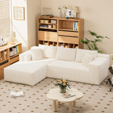Homall 108" Sectional Sofa Boneless Cloud Couch with L-Shape Chaise Modular Sofa Couch with Deep Seat No Assembly for Living Room,Studio,Apartment