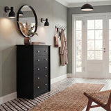 Homall 45'' Tall 5 Drawers Wooden Dresser for Bedroom, Modern Storage Chest of Drawers