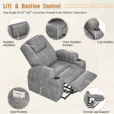 Homall Power Lift Recliner Chair Massage Designed Leathaire Fabric Single Sofa Specifically for Nursing