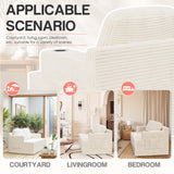 Homall Cloud Boneless Corduroy Sofa Loveseat Double-seater Couch Lounge Floor Chair for Bedroom