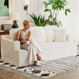 Homall Cloud Boneless Modern Couch Fluffy Group Sofas & Couches With two Cup Holder for Family