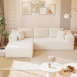 Homall 108" Sectional Sofa Boneless Cloud Couch with L-Shape Chaise Modular Sofa Couch with Deep Seat No Assembly for Living Room,Studio,Apartment