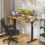 Homall Electric Standing Desk, Height Adjustable Desk with Memory Preset and Phone Stand, White