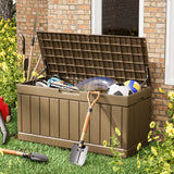 Homall 82 Gallon Outdoor Storage in Resin Deck Box