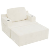 Homall Bean Bag Chaise Lounge Chair Indoor Cloud Couch Sofa Single Bed with Double Cup Holder for Bedroom