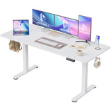 Homall Electric Standing Desk, Height Adjustable Desk with Memory Preset and Phone Stand, White