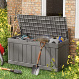 Homall 82 Gallon Outdoor Storage in Resin Deck Box