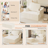 Homall Bean Bag Chaise Lounge Chair Indoor Cloud Couch Sofa with Double Cup Holder for Bedroom