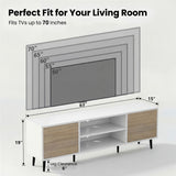 Homall 65 Inch Modern TV Stand,Wood Entertainment Center with Storage Drawers & Cable Management for Living Room
