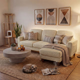Homall Cloud Modular Sectional Sofa 3 Seat L-Shaped Cloud Oversized Sofa Couch for Living Room, Apartment and Small Space