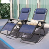 Lacoo 2 Zero Gravity Chair Patio Outdoor Foldable Lawn Lounge Chair Reclining Chair with Adjustable Pillow for Graden, Patio,Beach , Blue