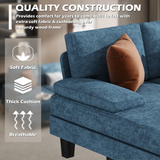 Homall Modern U-Shape Sectional Sofa, Chenille Fabric Modular Couch, 4 Seat Oversized Sofa with Chaise for Living Room