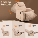 Homall Swivel Rocker Recliner with Massage