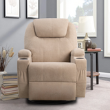 Homall Swivel Rocking Recliner Chair Massage Fabric 360 Swivel Rocker Recliner Living Room Chair Home Theater Seating