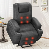 Homall Lift Recliner Comfy Chair Power Massage Electric Recliner Chairs for Adults,Blck