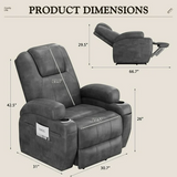 Homall Lift Recliner Comfy Chair Power Massage Electric Recliner Chairs for Adults,Blck