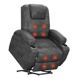 Homall Lift Recliner Comfy Chair Power Massage Electric Recliner Chairs for Adults,Blck