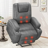 Homall Lift Recliner Comfy Chair Power Massage Electric Recliner Chairs for Adults,Blck