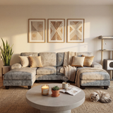 Homall Modern U-Shape Sectional Sofa, Chenille Fabric Modular Couch, 4 Seat Oversized Sofa with Chaise for Living Room