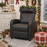 Walnew Single Recliner Thick Padded Push Back Recliner with Faux Leather