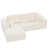 Homall L-shaped Multi-person Boneless Sectional Couches and Sofas Modular Sectional No Assembly Required Living Room Sofa Furniture Sets