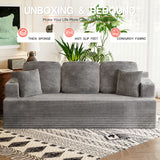 Homall Cloud Boneless Modern Couch Fluffy Group Sofas & Couches With two Cup Holder for Family