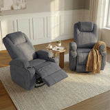 Homall 360° Swivel Rocking Recliner Massage Oversized Singal Sofa For Living Room Ergonomic High Backrest and Adjustable Recliner