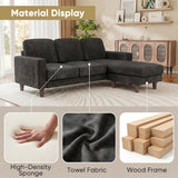 Homall Cloud Modular Sectional Sofa 3 Seat L-Shaped Cloud Oversized Sofa Couch for Living Room, Apartment and Small Space