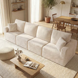 Homall Modular Corduroy Sofa, Sectional Couch with Convertible Modules, Modern Minimalist Sofa Set for Living Room, Freely Combinable Sofa Furniture