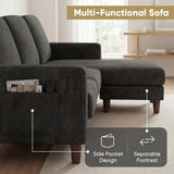 Homall Cloud Modular Sectional Sofa 3 Seat L-Shaped Cloud Oversized Sofa Couch for Living Room, Apartment and Small Space