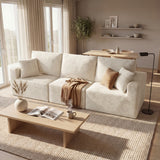 Homall Modular Corduroy Sofa, Sectional Couch with Convertible Modules, Modern Minimalist Sofa Set for Living Room, Freely Combinable Sofa Furniture