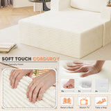 Homall Bean Bag Chaise Lounge Chair Indoor Cloud Couch Sofa with Double Cup Holder for Bedroom