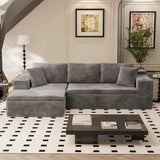 Homall L-Shape Modular Sectional Sofa Couches Cloud Memory Foam Sofa Deep Seat Upholstered Couches with Oversized Chaise for Living Room