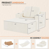 Homall Bean Bag Chaise Lounge Chair Indoor Cloud Couch Sofa Single Bed with Double Cup Holder for Bedroom