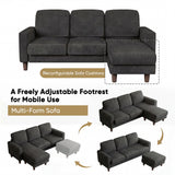 Homall Cloud Modular Sectional Sofa 3 Seat L-Shaped Cloud Oversized Sofa Couch for Living Room, Apartment and Small Space