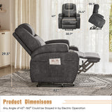 Homall Power Lift Recliner Chair Massage Designed Leathaire Fabric Single Sofa Specifically for Nursing