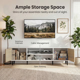 Homall 65 Inch Modern TV Stand,Wood Entertainment Center with Storage Drawers & Cable Management for Living Room