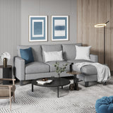 HOMALL Convertible Sectional Sofa Couch, L-Shaped Couch with Reversible Chaise, Modern Linen Fabric Couches for Living Room, Apartment and Small Space