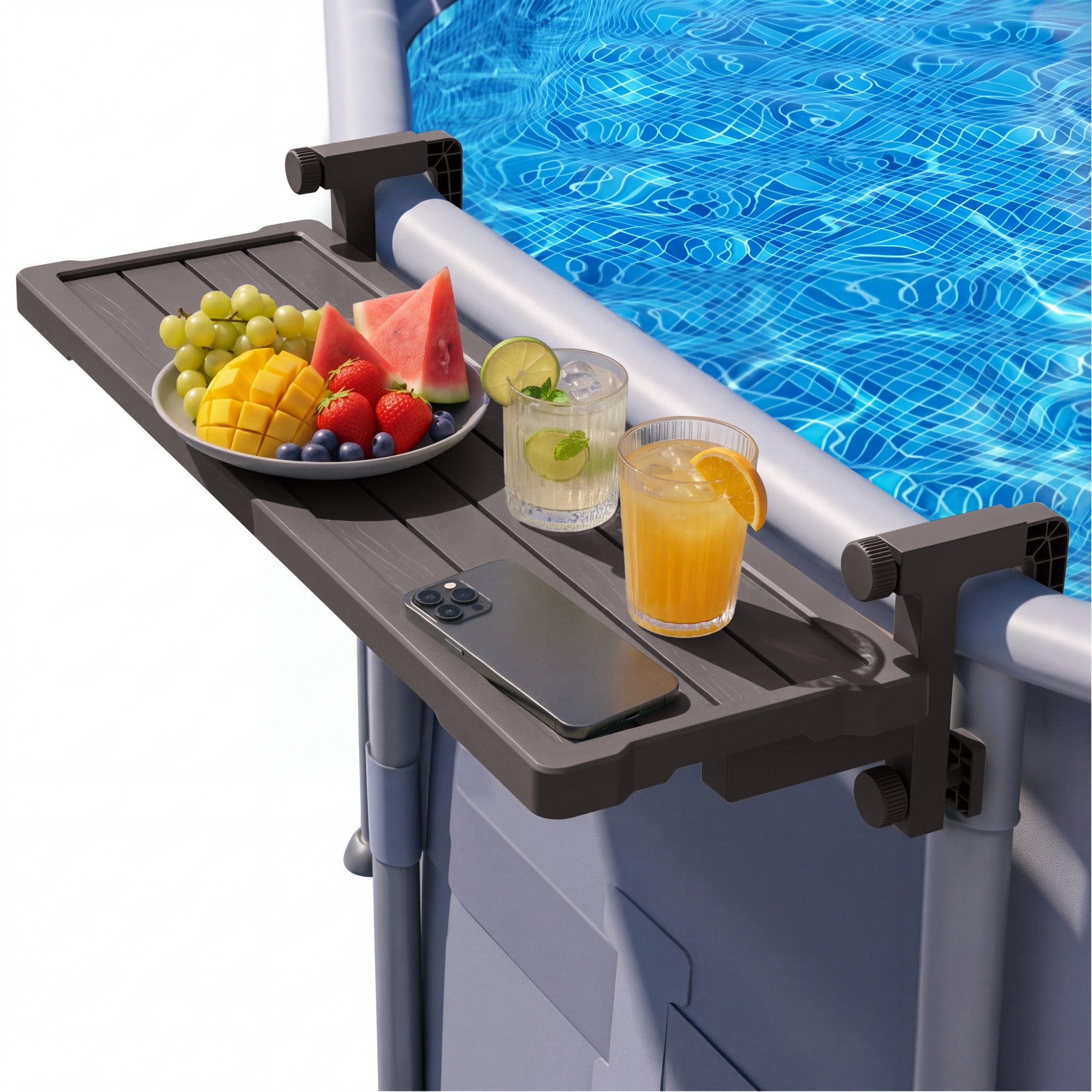 Homall Hanging Pool Bar Table for Above-Ground Pools, Weather Resistan ...