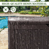 Homall 100 Gallon Outdoor Box Deck Plastic Resin Storage Box