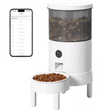 Homall 4.5L Automatic Cat Vacuum Feeder with 2.4G WiFi Control and Anti-Blockage Technology