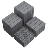 Homall 44-Pack Interlocking Deck Tiles, Outdoor Waterproof DIY Installation Flooring Slip-Resistant Surface for Backyards, Balconies, and Porches