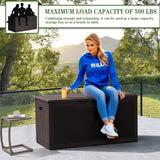 Homall 100 Gallon Outdoor Box Deck Plastic Resin Storage Box